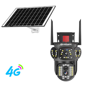 Q28 năng lượng mặt trời đa-ống kính máy ảnh 4G hỗ trợ kỹ thuật số rộng năng động và hình ảnh đảo ngược PTZ xoay âm thanh và hình ảnh báo động - Product Image 2