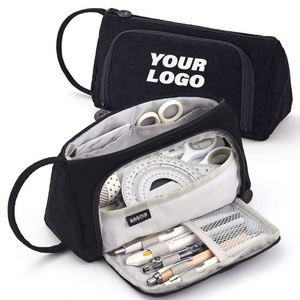 Estuche de Lápices de Lona Personalizado al por Mayor de Fábrica, Bolsas Escolares de Gran Capacidad para Niños, Uso Diario - Product Image 1