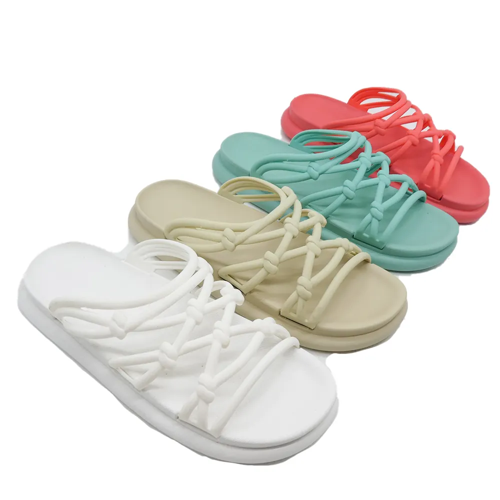 2023 HEVA Novos chinelos interior feminino banho oco anti-derrapante resistente ao desgaste moda flip-flops slides chinelos para as mulheres