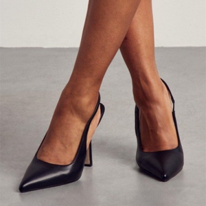 Lady's Daily Shoes Work <b>Pumps</b> Back Strap Solid Pointy Toe Shoes Summer Spring Dress Shoes Thin High Heels Size 43 - Product Image 6