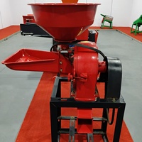 Petit moulin à riz en métal durable, machine à moudre les céréales, machine à broyer les aliments pour usage agricole et familial