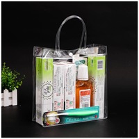 Sac d'Emballage Cadeau Personnalisé Transparent et Réutilisable pour Fleurs, en PVC avec Fermeture Éclair, pour Verres à Vin et Lunettes en Plastique