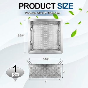 Cesta perforada de acero inoxidable 304 316 personalizada para preparación de alimentos, cesta de acero para preparación de alimentos - Product Image 2