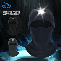 Nouvelle cagoule électronique lumineuse LED pour sports d'automne et d'hiver, coupe-vent, chaude, pour la conduite nocturne et la pêche