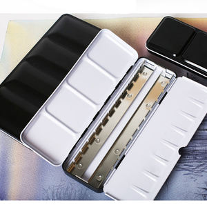 Bview Art offre spéciale, boîtes d'<span class=keywords><strong>aquarelle</strong></span> vides, <span class=keywords><strong>Palette</strong></span> de peinture, étui pour 24 demi-casseroles - Product Image 3