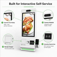 Terminal de autoservicio para cadenas de restaurantes con configuración de software y hardware personalizada y solución de pedidos digitales