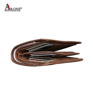 Porte-cartes de crédit fin en cuir véritable pour homme Aarons, étanche, style anglais, avec décoration en plumes, modèle AAI0017 - Product Image 6