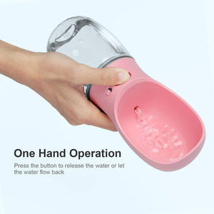Bouteille d'eau portable écologique pour chien et chat PB+ sans BPA, en plastique PC durable, design suspendu pour les voyages en extérieur, nouveau prix bas - Product Image 2