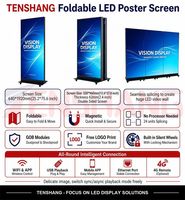 Tragbarer LED-Poster-Bildschirm SMD GOB P1.86 P2 P2.5 Indoor/Outdoor Digitaler Werbe-LED-Standbildschirm