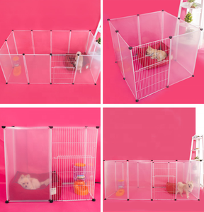 Pagar Lipat DIY untuk Hewan Peliharaan, Panel Kandang Anjing dari PP, Perlengkapan Anjing, Kandang Hewan Kecil, Kelinci, Marmut, 7-15 Hari - Product Image 6