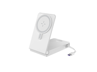 Cargador Portátil Inalámbrico Plegable de 10000 mAh, 15 W, Cargador Magnético, Carga Rápida de 22.5 W, Cable Tipo C Integrado