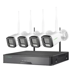 GW-TFD-M5X-K4 GCraftsman 4 canali 5MP IP67 sistema di telecamere WIFI per esterni kit NVR Wireless APP XMEYE ICSEE