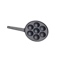 7 Holes Pre-Seasoned Cookware Cupcake Mold Poffertjes Pan Cast Iron Muffin  Pan for Baking Biscuit - China Cake Pan and Bakeware price