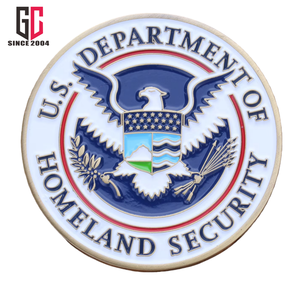 Monedas de Desafío del Departamento de Seguridad Nacional de EE. UU., Esmalte Metálico Personalizado de Fábrica con 12 Años de Experiencia, con Bolsa de Terciopelo - Product Image 2