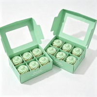 Boîte d'emballage personnalisable en papier recyclable de haute qualité avec fenêtre pour biscuits, pain, gâteaux, snacks, desserts, chocolat et autres produits vidéo