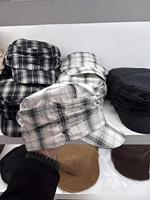 Casquette Gavroche Chic à Carreaux Vintage, Béret en Coton Ajustable pour la Plage, les Sports, les Voyages, le Quotidien et le Style Urbain