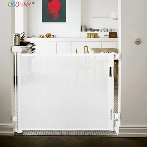 Zarif tasarım köpek kapısı ile kapalı ve açık geri çekilebilir örgü bebek emniyet kapısı mutfak kapı - Product Image 2