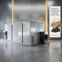 Machine de séchage du bois à pompe à chaleur à commande intelligente, équipement de séchage pour copeaux de bois et briquettes de charbon