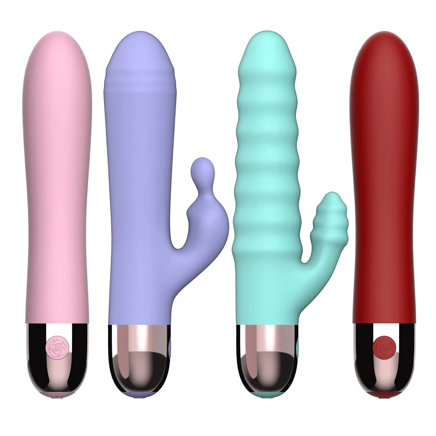 New creative different double motors sex toys adult massager rabbit vibrator