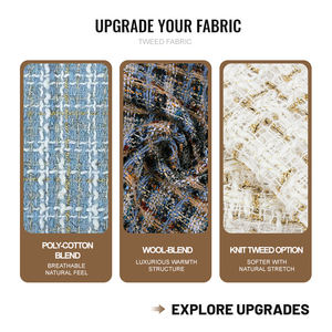 Tessuto in Tweed di Lana Elasticizzato di Tendenza per Tappezzeria e Abbigliamento con 10 Anni di Esperienza - Product Image 4