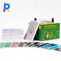 Cartes mémoire éducatives personnalisées pour enfants, imprimées en CMJN, cartes flash en carton pour l'apprentissage des enfants