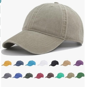 Washed Cotton Plain Baseball Caps Adjustable Unstructured Soft Blank Casual Dad Ball <b>Hats</b> for Men Women - Product Image 5