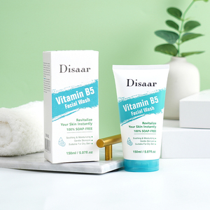 Disaar Vitamine B5 Nettoyant <span class=keywords><strong>Visage</strong></span> Nettoyant <span class=keywords><strong>Visage</strong></span> Vitamine E Acide Hyaluronique Apaisant Hydratant <span class=keywords><strong>Gel</strong></span> Nettoyant <span class=keywords><strong>Visage</strong></span> pour <span class=keywords><strong>Peau</strong></span> Sèche - Product Image 1
