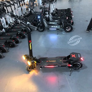 Trottinette électrique pliable 10 pouces haute vitesse, double moteur 1200W, tout-terrain, 48V, pour trajets quotidiens et livraison - Product Image 4