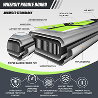 Planche de paddle gonflable de course ultra-rigide de 12,6 pieds - Planche de paddle de tourisme haute vitesse - Conception professionnelle à nez pointu - HY Sports SYFG380 PVC