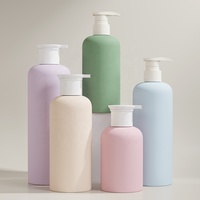 Flacon de lavage corporel en plastique PET de 550ml Bouteille de lotion pour bébé de 300ml Conteneur de gel douche et de soin des cheveux de 400ml Bouteilles de shampooing de 450ml 800ml