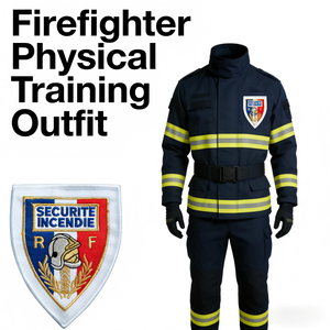 AWELLS Emblema de Bombero Francés Bordado Termoadhesivo de Tela Chenille Ecológico Parches Decorativos de Escudo - Product Image 4