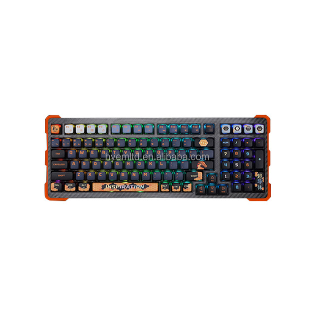 New Wired Wireless Full Size Three Mode Mechanical Gaming Keyboard Hot-Swap Kailh Switches USB Type-C Rechargeable Battery RGB