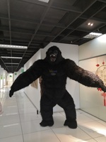 Nouvelle arrivée gonflable gorille mascotte Costume 2.6m King Kong personnalisé Anime Cosplay Mascotte thème déguisement carnaval