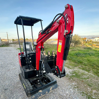 LIVRAISON GRATUITE Mini-excavatrice CE Euro 5 EPA Moteur Kubota 3 tonnes 2 tonnes Petite pelle compacte pour travaux de terrassement