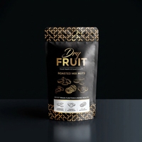 Sacs Doypack personnalisés en film polyester, conçus pour les aliments, avec fermeture éclair, pour noix, céréales, fruits secs, biscuits
