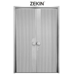 Porte de sécurité en verre étanche ZEKIN DOOR, style moderne, antivol, pour entrée extérieure, idéale pour hôtels, supermarchés, villas et entrées principales - Product Image 3