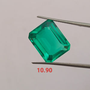 Esmeralda Colombiana Cultivada en Laboratorio, Corte Esmeralda, Gema Suelta Verde, Calidad Premium para Joyería, para la Elaboración de Joyas - Product Image 1