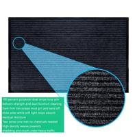 Tapis de porte rectangulaire en nylon à poils coupés, antidérapant, adapté aux animaux domestiques, imperméable, écologique, motif puzzle pour usage domestique et commercial
