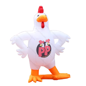 <span class=keywords><strong>Ballon</strong></span> publicitaire géant gonflable en forme de poulet <span class=keywords><strong>avec</strong></span> ventilateur intégré, impression UV étanche, logo personnalisé, promotion multicolore - Product Image 1