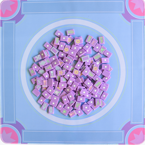 Paquete de Viaje Personalizado Wanderlust, Fichas de Mahjong Americanas, Cangrejo Morado Joker, 160 Fichas de Acrílico Pintadas a Mano, Juego de Mahjong Blanco Grabado - Product Image 3