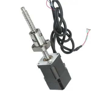 Integrated Closed Loop NEMA 17 Stepping Motor Linear Integrated Motorized Ball Screw 1204 Actuator Lifting Stepper Motor