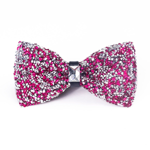 Vente en gros Hommes Shinny Crystal Rhinestone Noeud papillon Pas cher Accessoires de fête de mariage et <span class=keywords><strong>cravats</strong></span> - Product Image 5