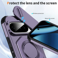 Coque de téléphone anti-rayures avec protection coulissante pour appareil photo, pour Google Pixel 11 10 9 Pro XL 10A, multicolores, avec béquille magnétique, protection intégrale