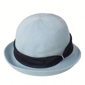 2025 New Arrival Linen Knitted Fisherman Hat for Women Spring Summer Outdoor Travel <b>Sunscreen</b> Sunshade Sun Hat - Product Image 5