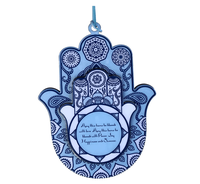 Décor oeil maléfique en acrylique | Hamsa main de Fatima ojo turco Nazar amulette suspendue bénédiction du christ Protection pour la maison et cadeau