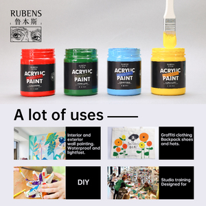Rubens Factory Direct Sales 100ml Grande capacité 48 couleurs Pigment acrylique personnalisé Vente en gros Pigment de <span class=keywords><strong>peinture</strong></span> sûr non toxique - Product Image 5