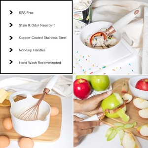 Multifunctional <b>Kitchen</b> <b>Gadgets</b> Copper Coated Stainless Steel <b>Kitchen</b> <b>Tool</b> Sets with Anti-Slip Handles - Product Image 3