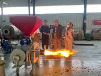 Brûleur industriel à granulés de bois biomasse à combustion stable pour four industriel
