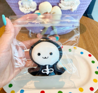 Jouet Squishy Mignon et Doux Patte de Chat Citrouille Fantôme Halloween, Balle Anti-Stress Extensible, Jouet Fidget pour Filles 5-7 Ans, Cadeau de Fête