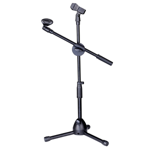 Soporte de Micrófono de Piso de Metal de Alta Calidad, Brazo Telescópico Profesional Ajustable con Base de Trípode para Escenario - Product Image 1